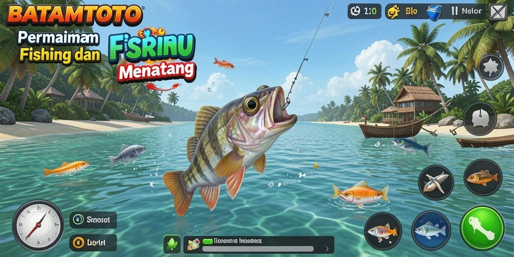 Tampilan grafik menakjubkan dalam gameplay Fishing BATAMTOTO.