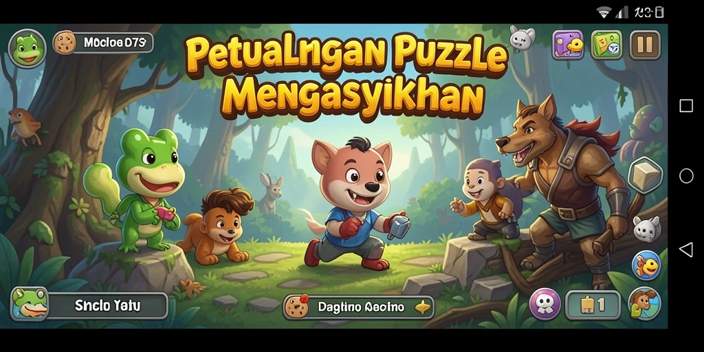 Gameplay D73 yang penuh warna dan menakjubkan.