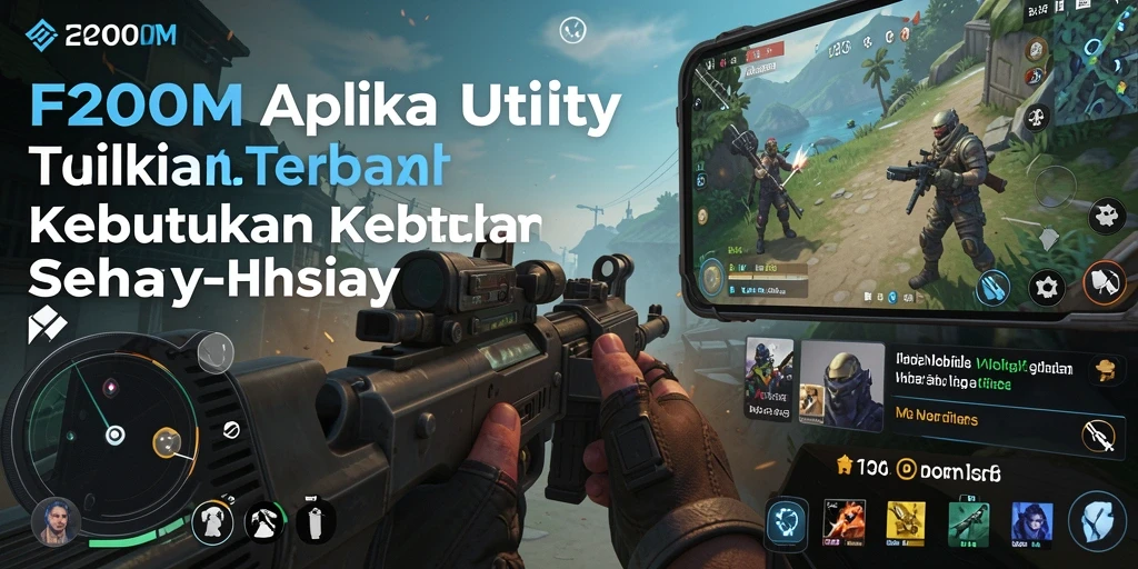 Tampilan antarmuka F200M yang sederhana dan intuitif untuk aplikasi Utility.