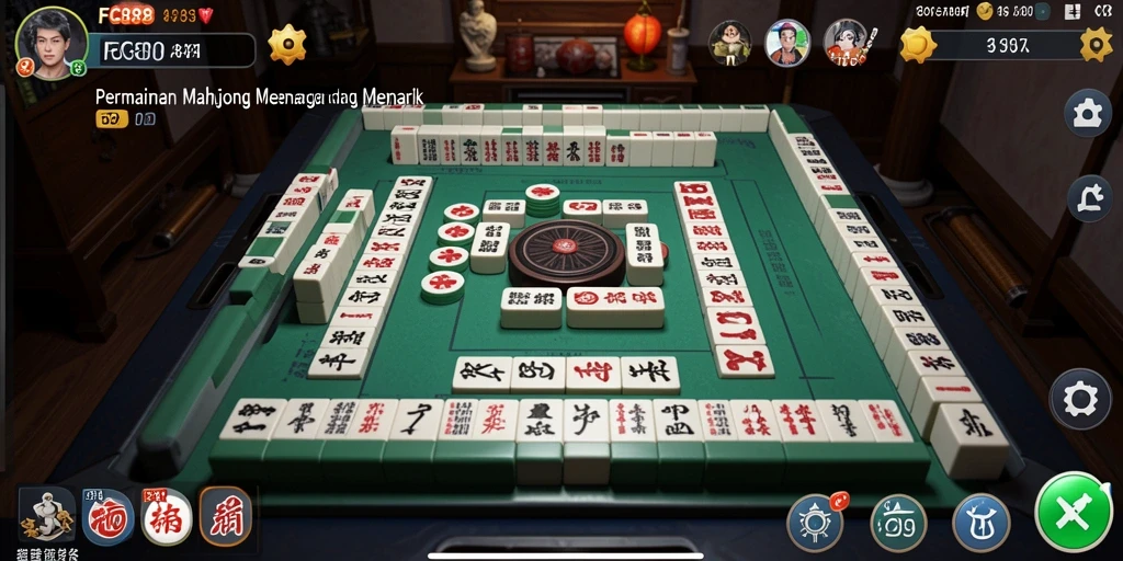 Screenshot FC888 menampilkan gameplay Mahjong yang seru dan menarik.
