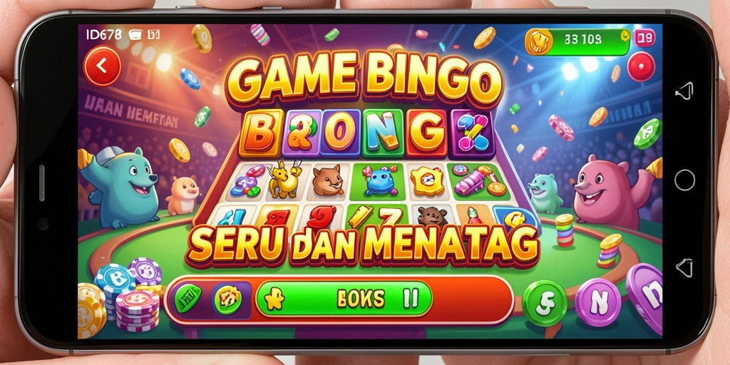 Screenshot permainan Bingo yang menunjukkan keseruan gameplay ID678.