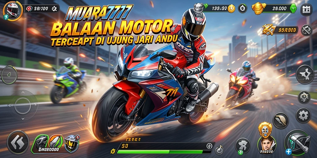 Tampilkan gameplay seru balapan motor di MUARA777.