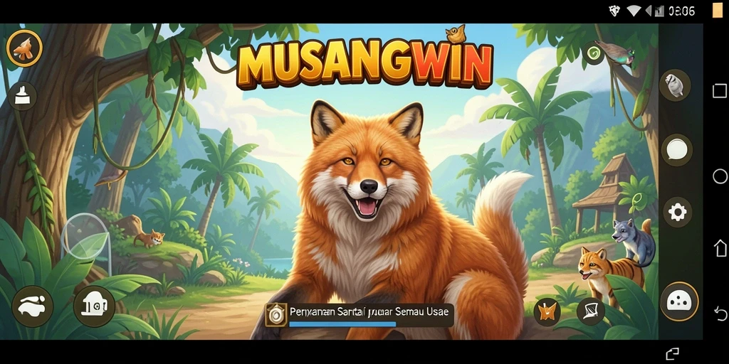 Tampilan gameplay menarik dari MUSANGWIN yang penuh dengan momen seru.