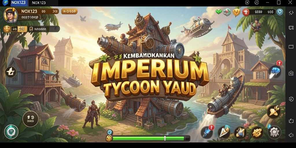 Menampilkan gameplay Tycoon yang seru dan interaktif.