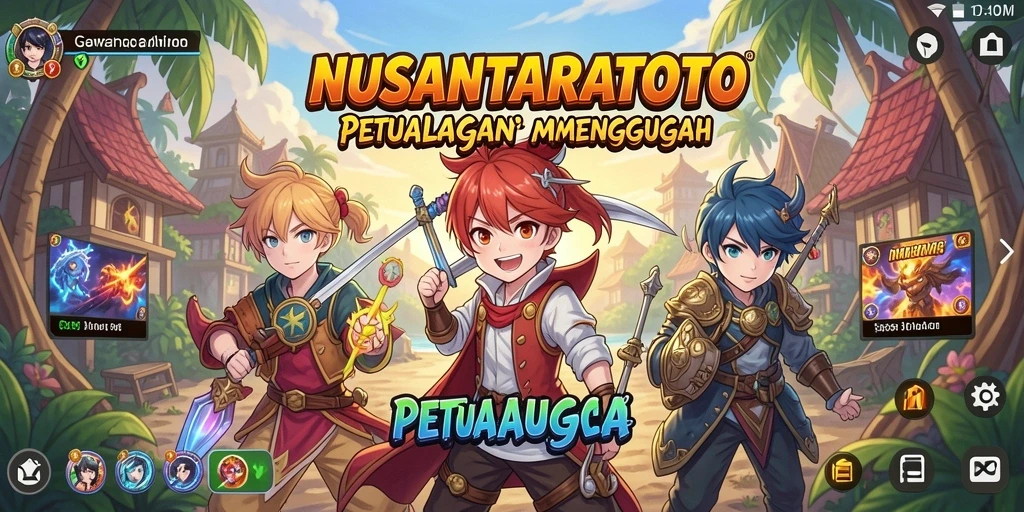 Gameplay seru dan karakter anime yang menawan di NUSANTARATOTO.