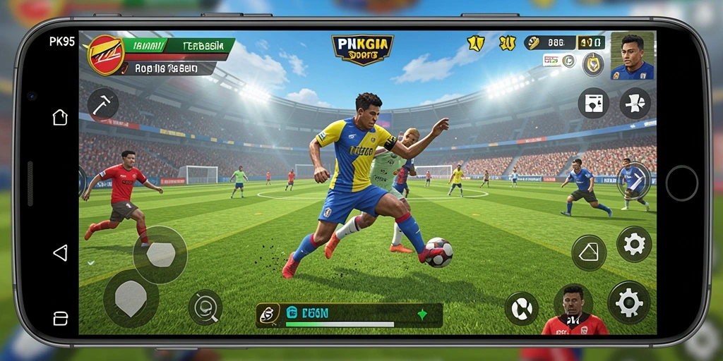 Tampilan gameplay PK95 yang seru dan menantang dalam olahraga.