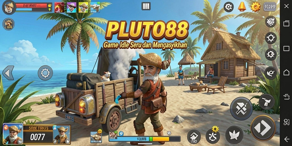 Screenshot gameplay PLUTO88 yang menunjukkan pengalaman bermain Idle.