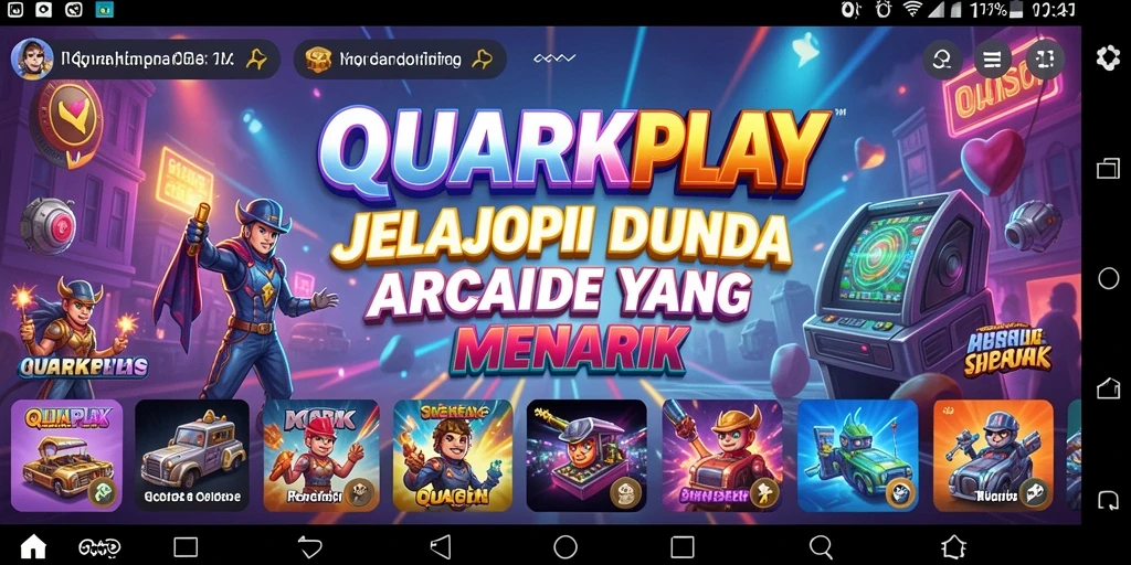 Tampilan gameplay seru dari QUARKPLAY yang menantang keterampilan Anda.