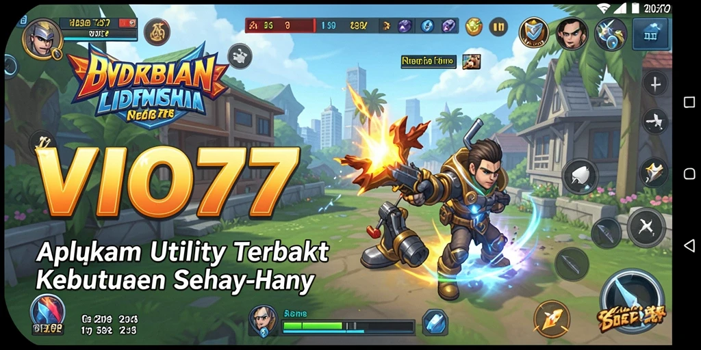Screenshot VIO77 menunjukkan antarmuka yang bersih dan fitur-fitur intuitif.
