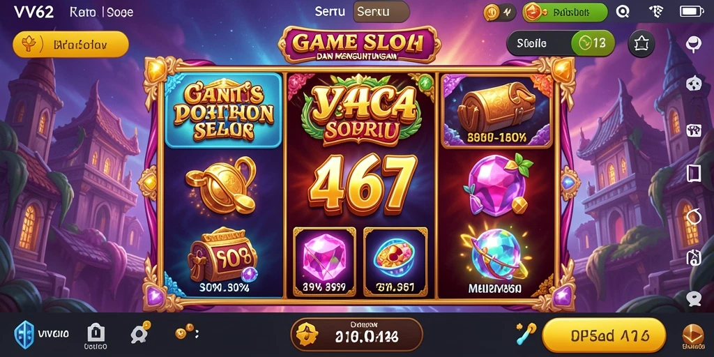 Tampilan gameplay VV62 dengan visual yang menarik dan efek suara yang memukau.